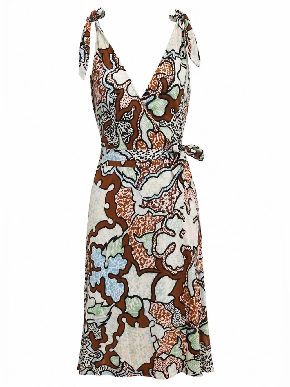 Diane Von Furstenberg Silk Dress. DVF Tyler Silk Wrap Dress. - Picture 1 of 9